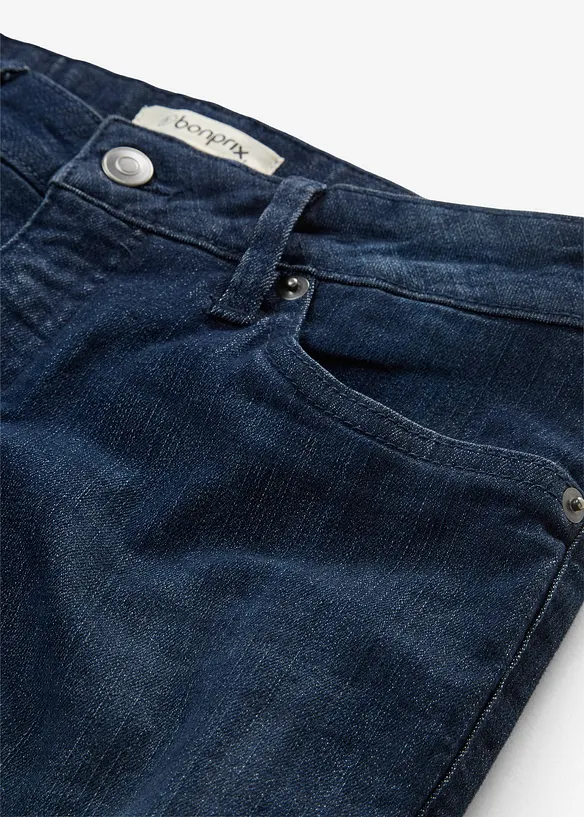 Jeans bootcut elasticizzati, vita media, bonprix