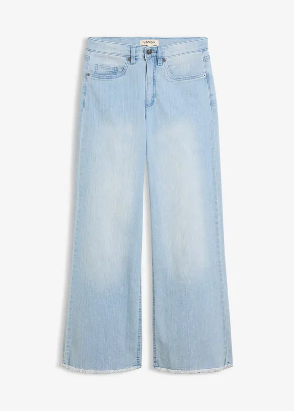 Jeans wide leg, vita alta, bonprix