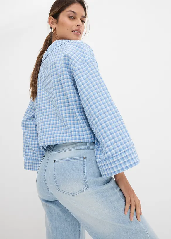 Jeans wide leg, vita alta, bonprix