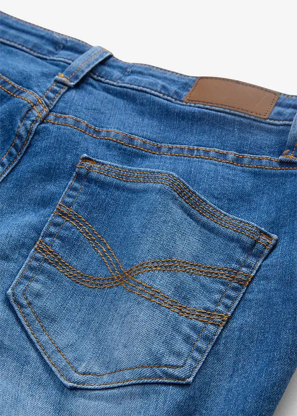 Jeans skinny elasticizzati, vita media, bonprix