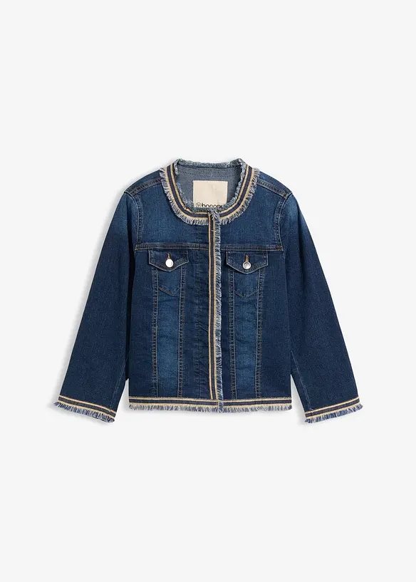 Giacca di jeans con frange, bonprix