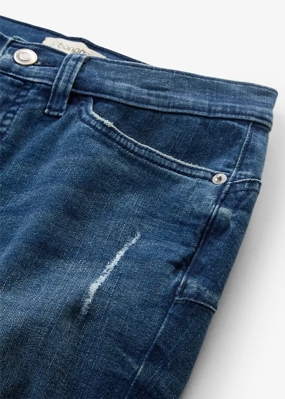 Jeans skinny cropped, vita media, bonprix