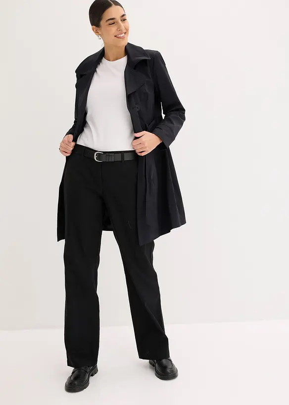 Pantaloni in tessuto misto lino e cotone, bonprix