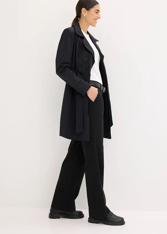 Pantaloni in tessuto misto lino e cotone, bonprix