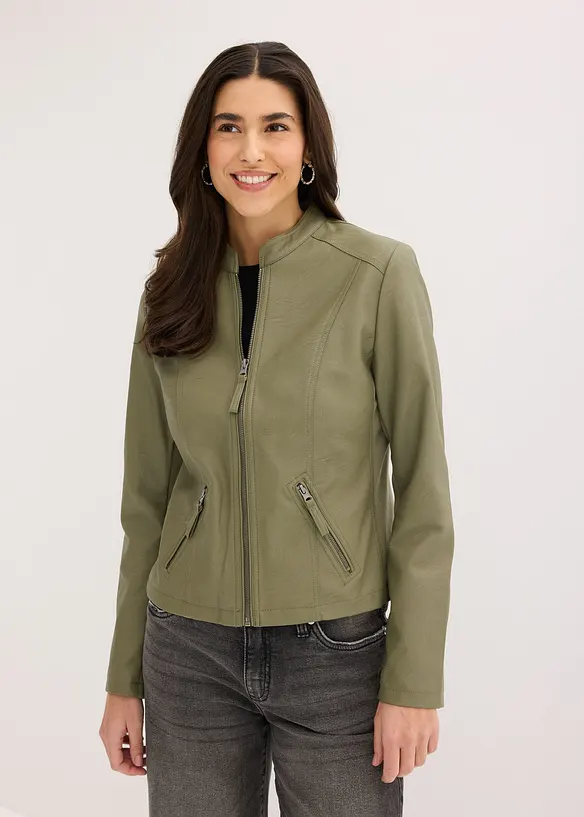 Giacca in similpelle di pura viscosa, bonprix