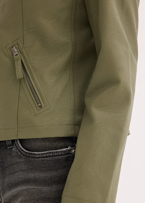 Giacca in similpelle di pura viscosa, bonprix