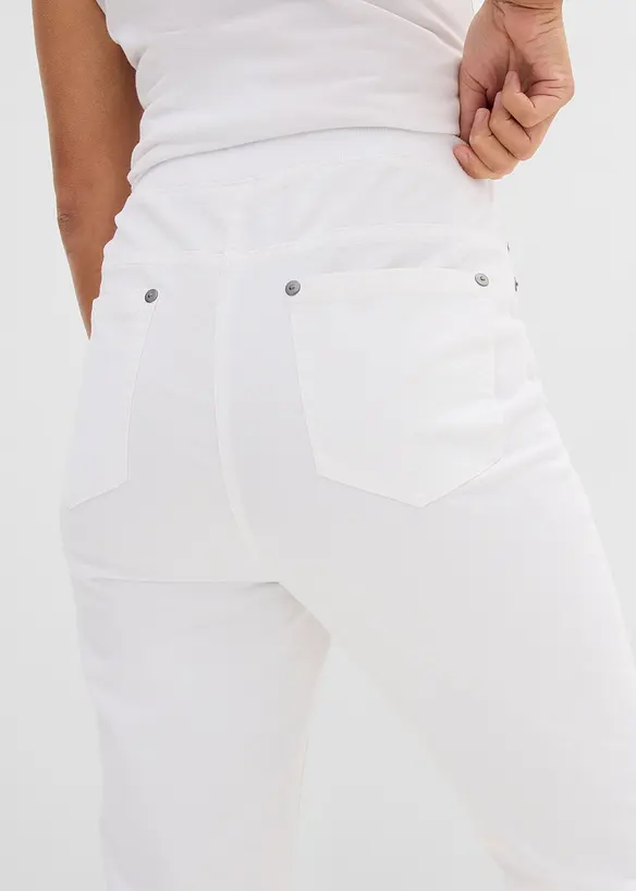 Treggings in twill di misto cotone elasticizzato, bonprix