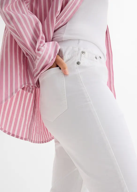 Treggings in twill di misto cotone elasticizzato, bonprix