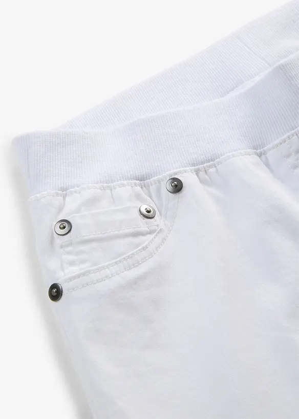 Treggings in twill di misto cotone elasticizzato, bonprix