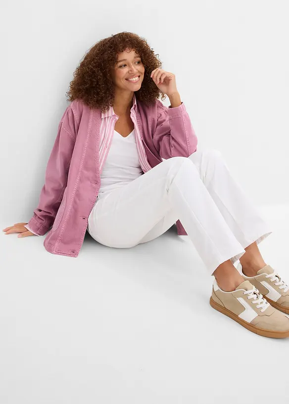 Treggings in twill di misto cotone elasticizzato, bonprix