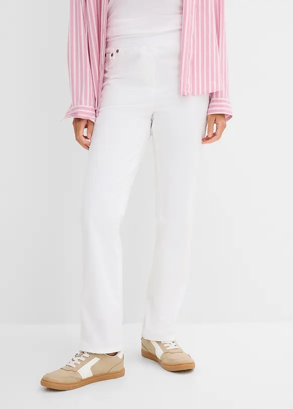 Treggings in twill di misto cotone elasticizzato, bonprix