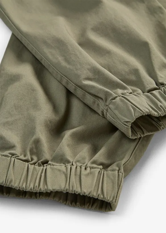 Pantaloni cargo elasticizzati con cotone, bonprix