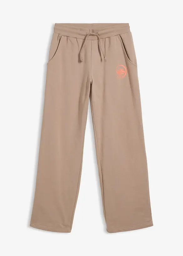 Pantaloni in felpa di puro cotone, bonprix