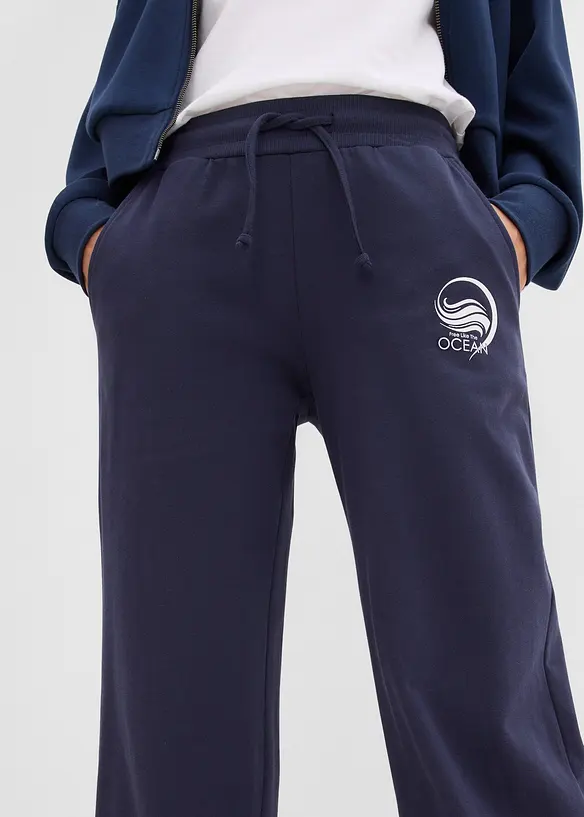 Pantaloni in felpa di puro cotone, bonprix