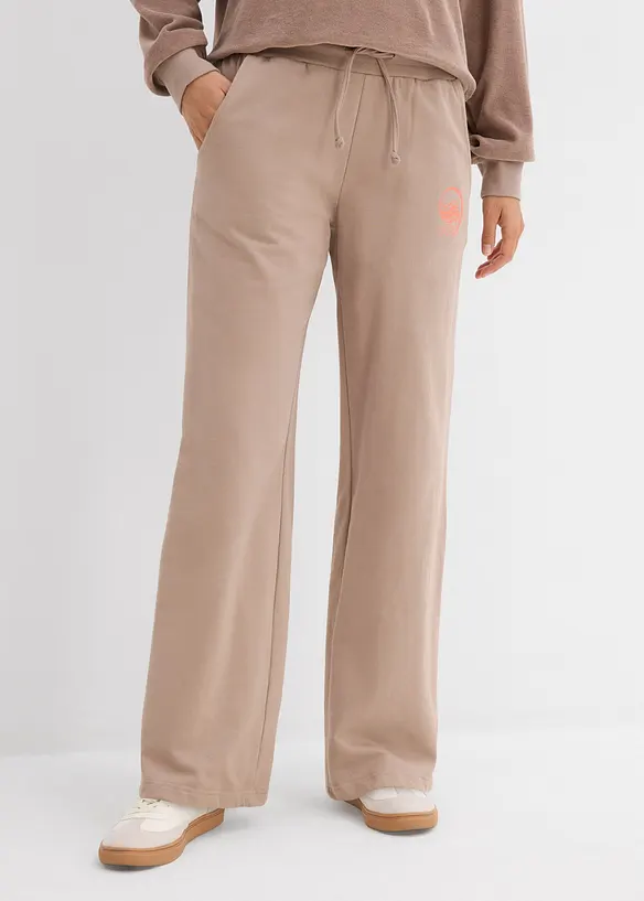 Pantaloni in felpa di puro cotone, bonprix