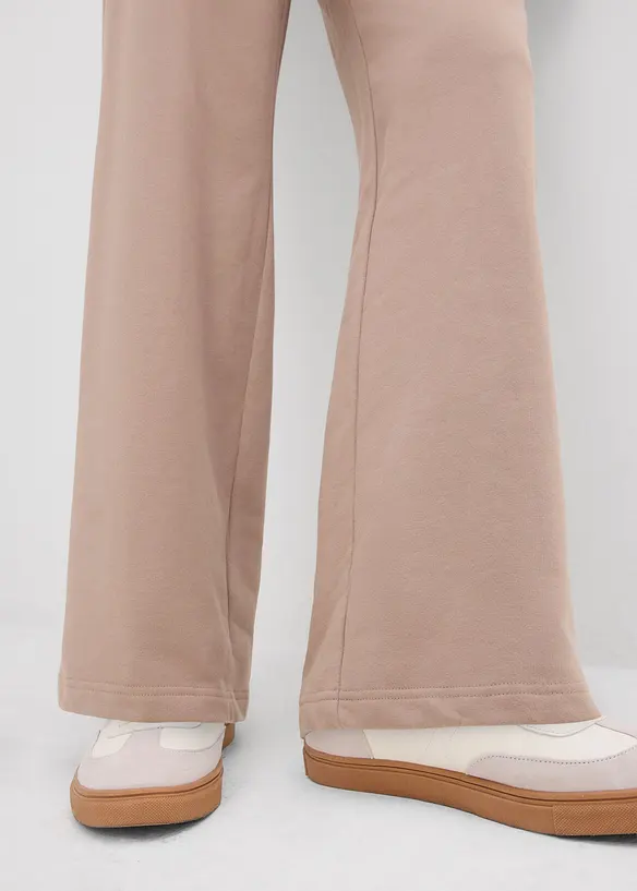Pantaloni in felpa di puro cotone, bonprix