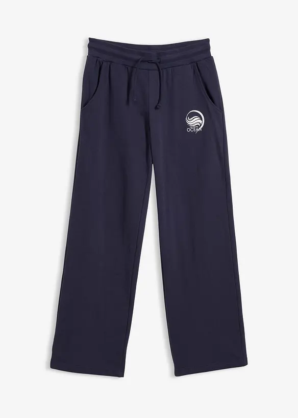 Pantaloni in felpa di puro cotone, bonprix