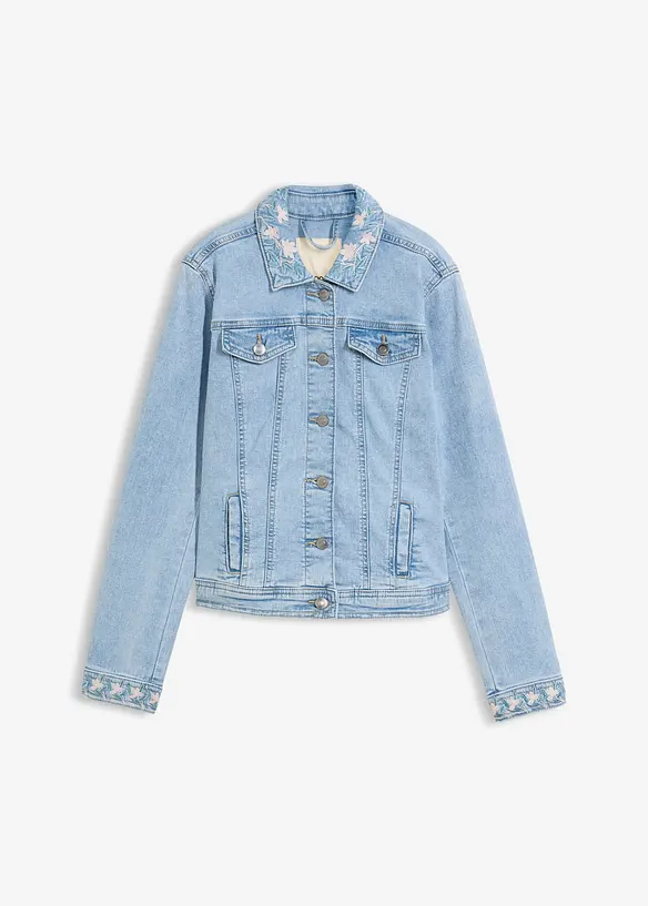 Giacca di jeans ricamata, bonprix