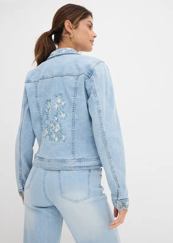 Giacca di jeans ricamata, bonprix