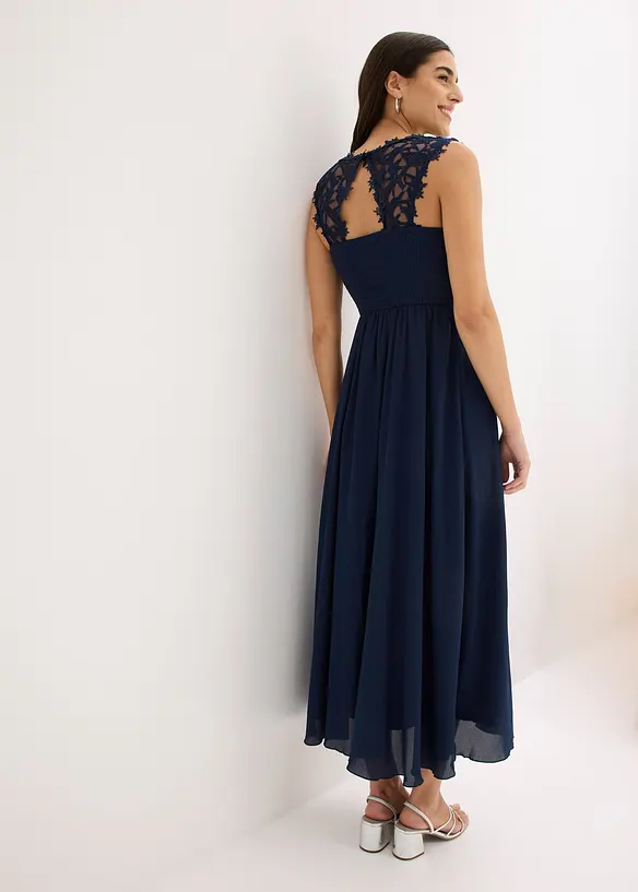 Abito lungo con pizzo, bonprix