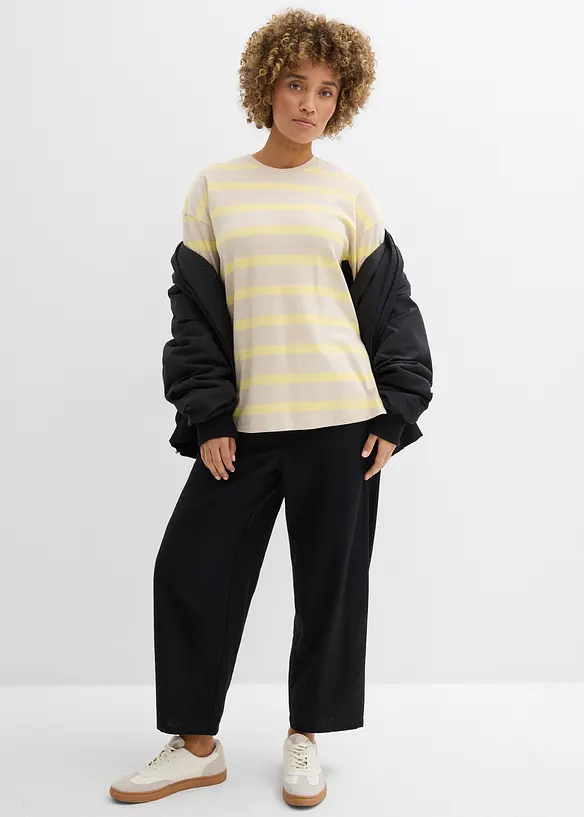 Maglia lunga in cotone biologico pesante, bonprix