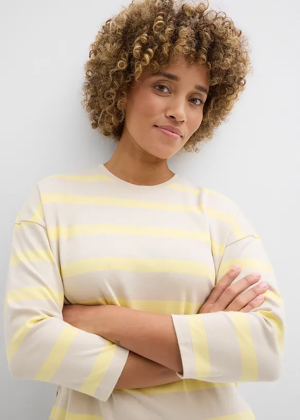 Maglia lunga in cotone biologico pesante, bonprix