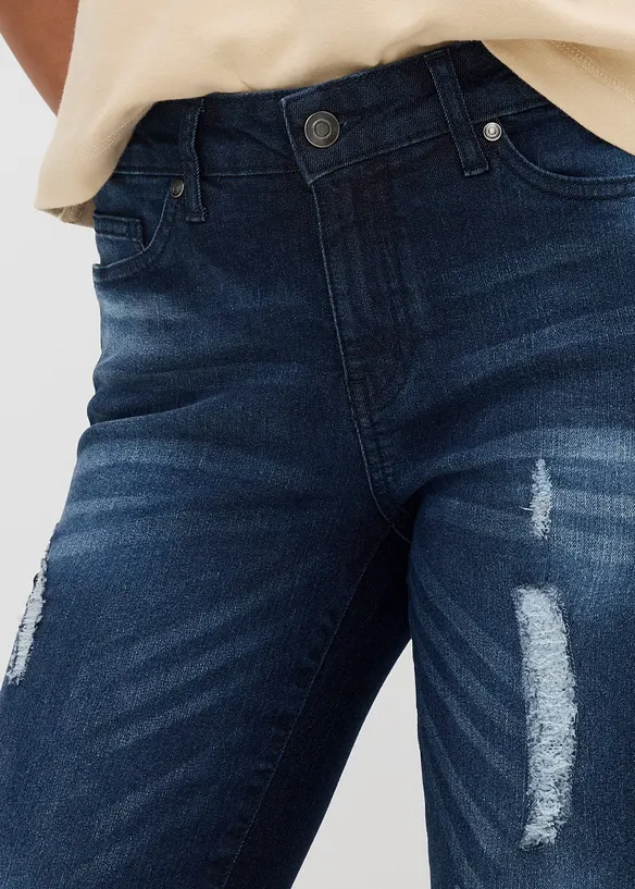 Jeans skinny elasticizzati, vita media, bonprix