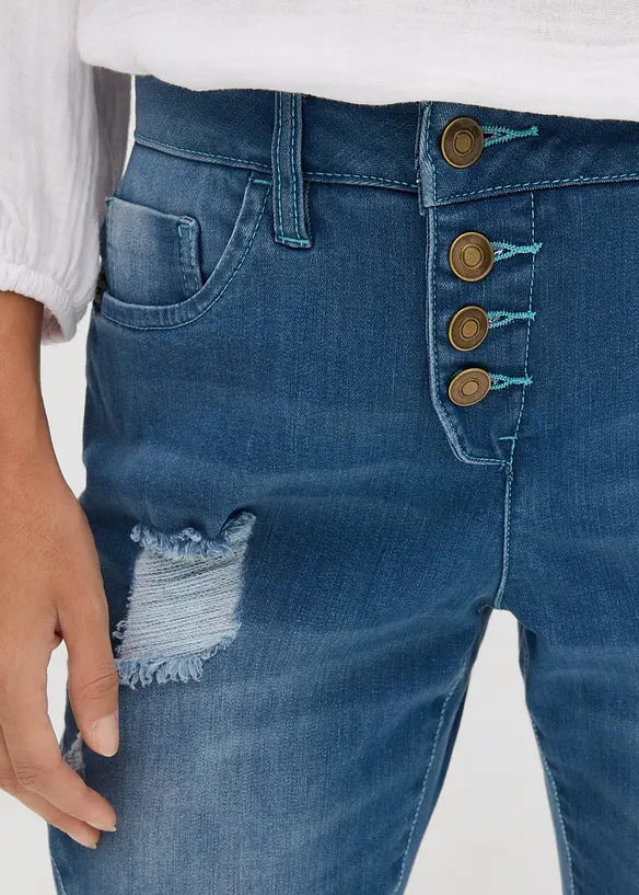 Jeans boyfriend, vita media, bonprix