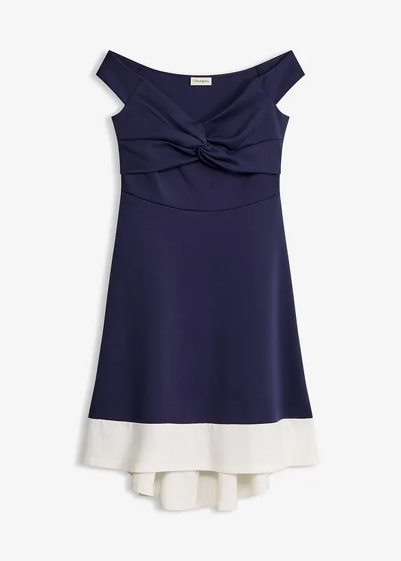 Abito con spalle scoperte e dettaglio annodato, bonprix