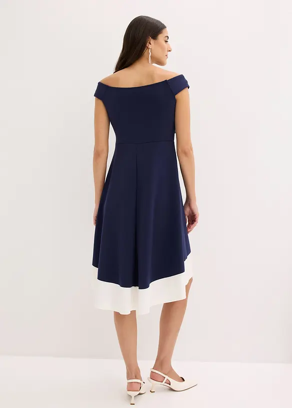 Abito con spalle scoperte e dettaglio annodato, bonprix