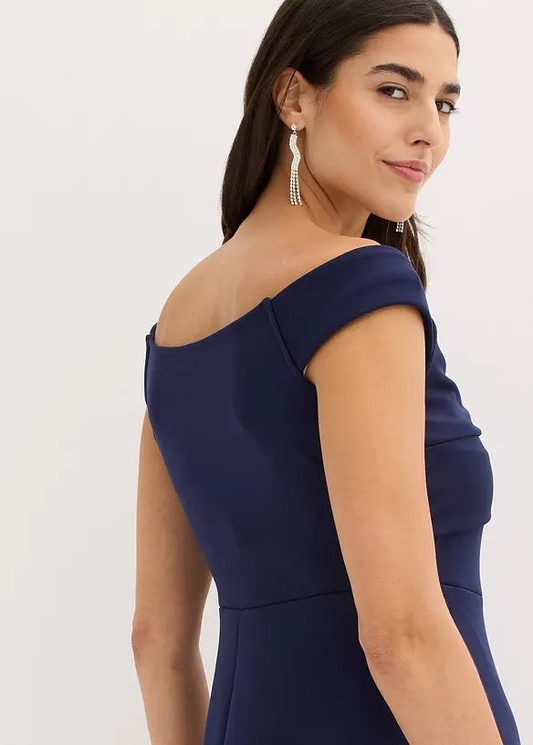 Abito con spalle scoperte e dettaglio annodato, bonprix