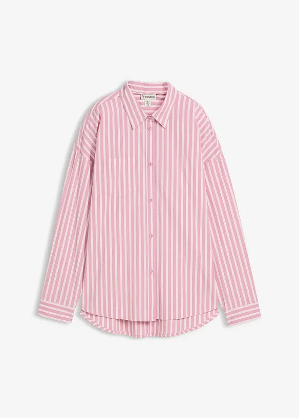 Camicetta oversize in popeline di cotone, bonprix