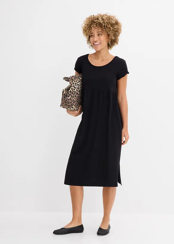 Abito midi in puro cotone biologico, bonprix