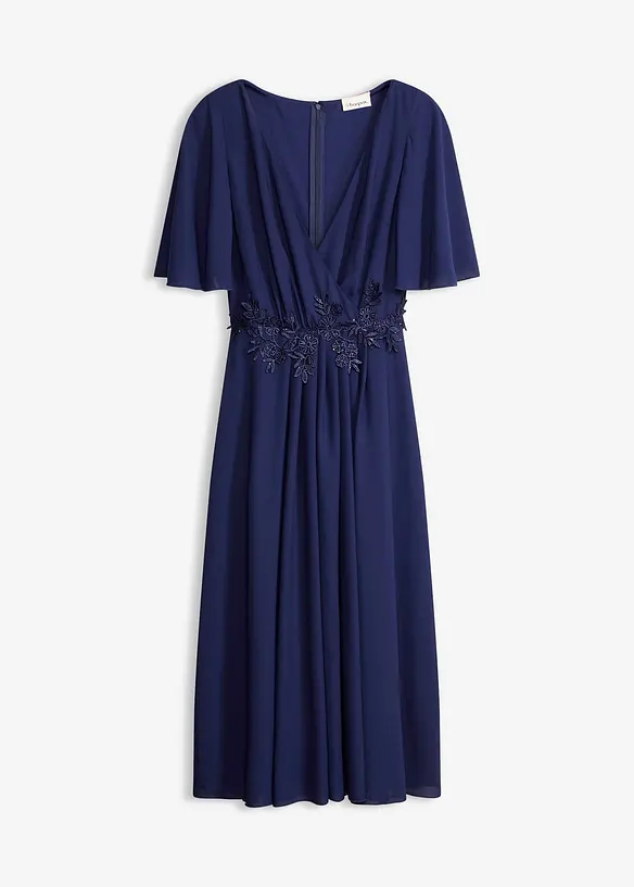 Abito da cocktail con applicazione di pizzo, bonprix