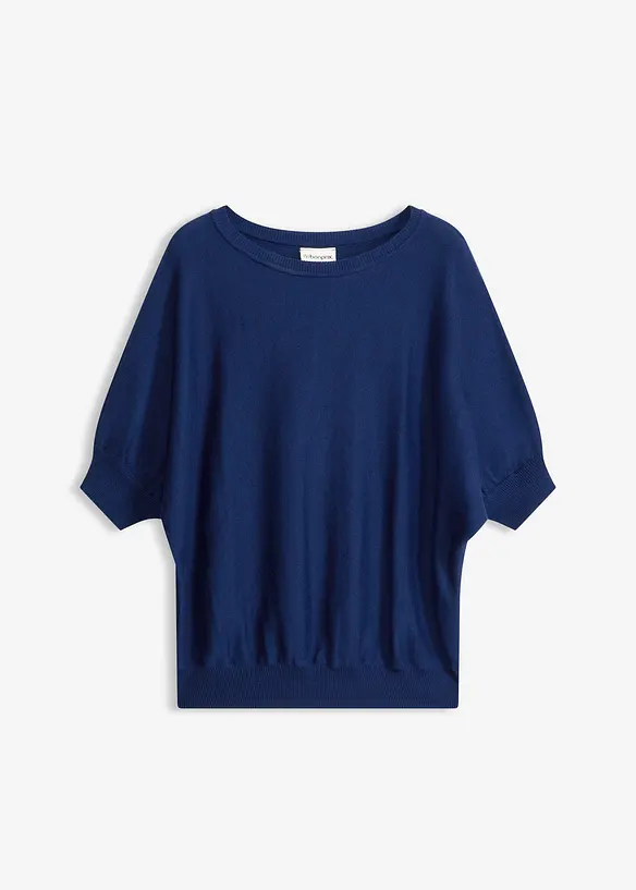 Maglione in filato fine di misto cotone, bonprix