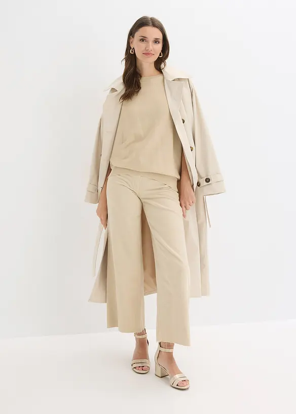 Maglione in filato fine di misto cotone, bonprix