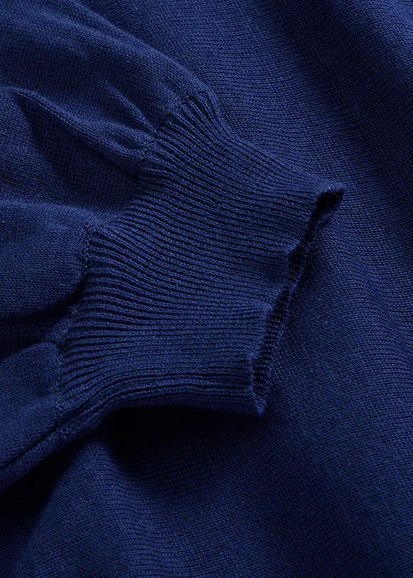 Maglione in filato fine di misto cotone, bonprix