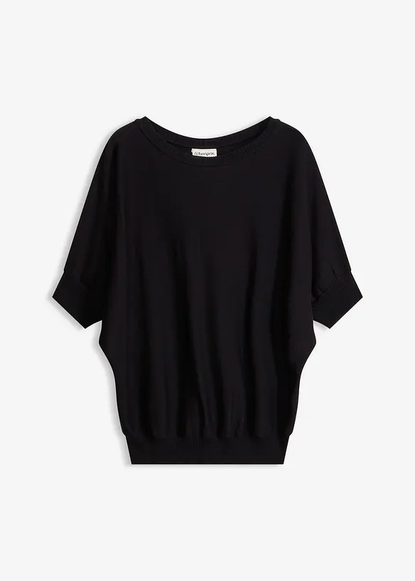 Maglione in filato fine di misto cotone, bonprix