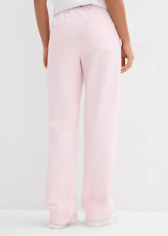 Pantaloni a palazzo con cinta comoda, vita alta, bonprix