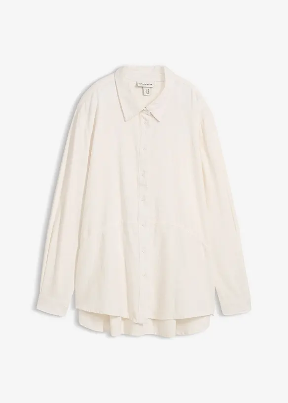 Camicia oversize in misto lino, bonprix