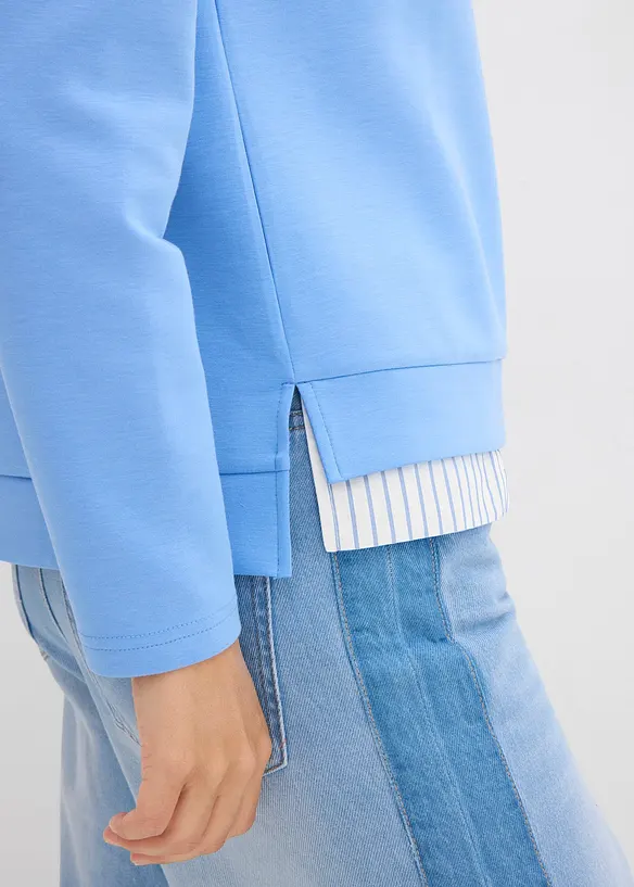 Felpa in puro cotone, bonprix