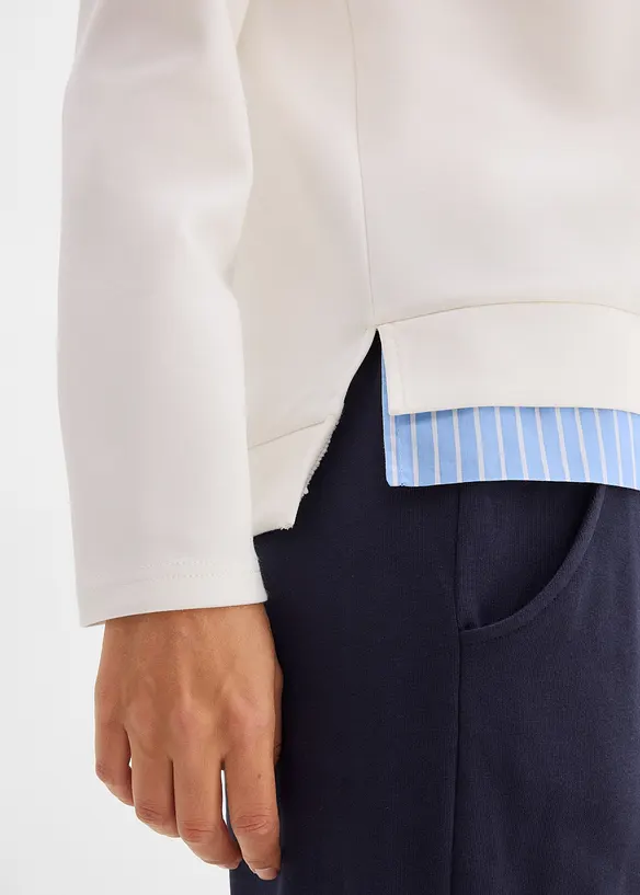 Felpa in misto viscosa, bonprix