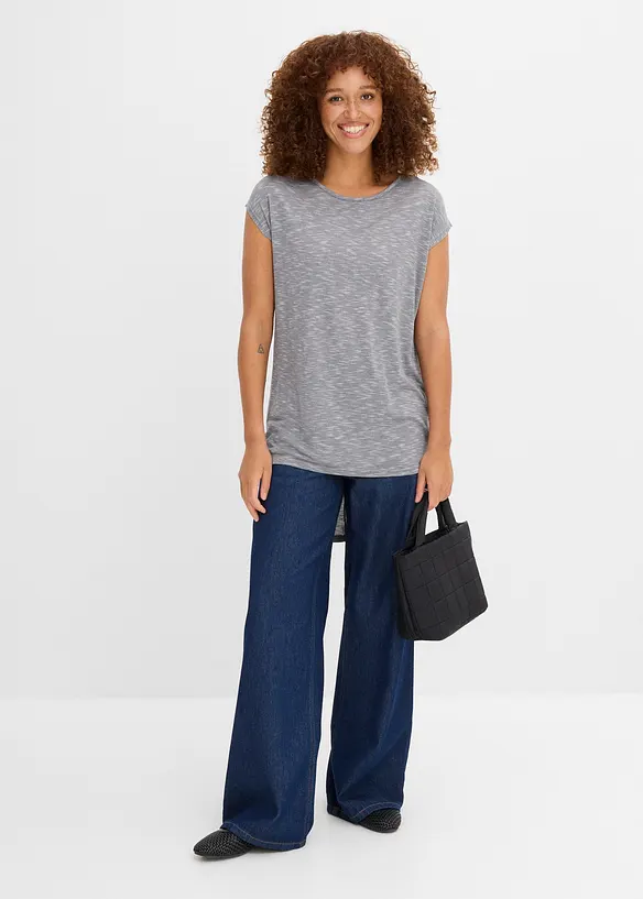 Maglia lunga in misto viscosa, bonprix