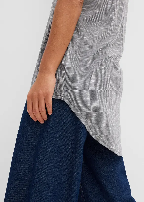 Maglia lunga in misto viscosa, bonprix