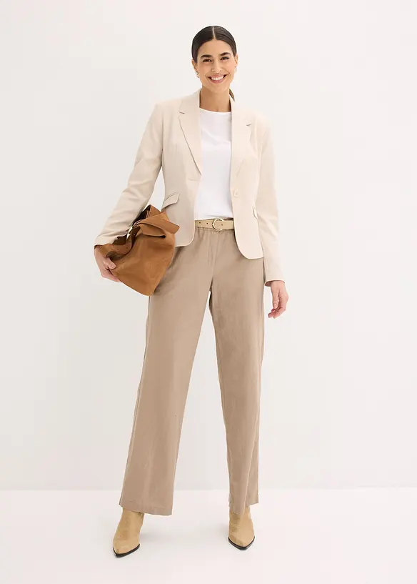 Blazer corto con tasche a patta, bonprix