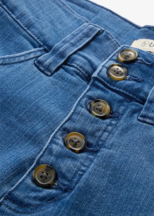 Jeans elasticizzati straight, vita alta, bonprix