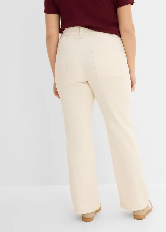 Jeans elasticizzati straight, vita alta, bonprix