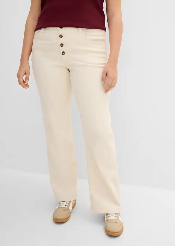 Jeans elasticizzati straight, vita alta, bonprix