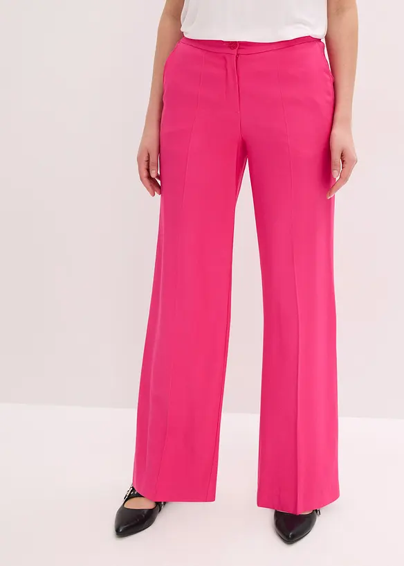 Pantaloni larghi leggeri con viscosa, bonprix