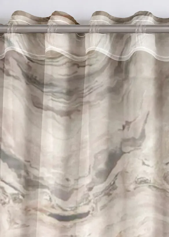 Tenda trasparente con stampa (pacco da 1), bonprix